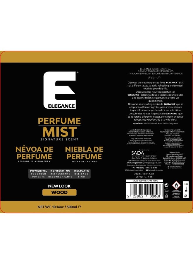 Elegance E Elegance Series Wood Perfume Mist for Men - 300ml | Hydrating & Moisturizing Post-Shave Fragrance - Image 2