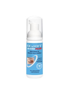 OCuSOFT Lid Scrub Plus Foam Moderate To Severe Eyelid Conditions Instant Foaming Eyelid & Eyelash Cleanser Extra Strength Daily Eyelid Cleanser To Remove Oil, Dirt, Pollen & Eye Makeup1.68 Fl Oz  - Image 1
