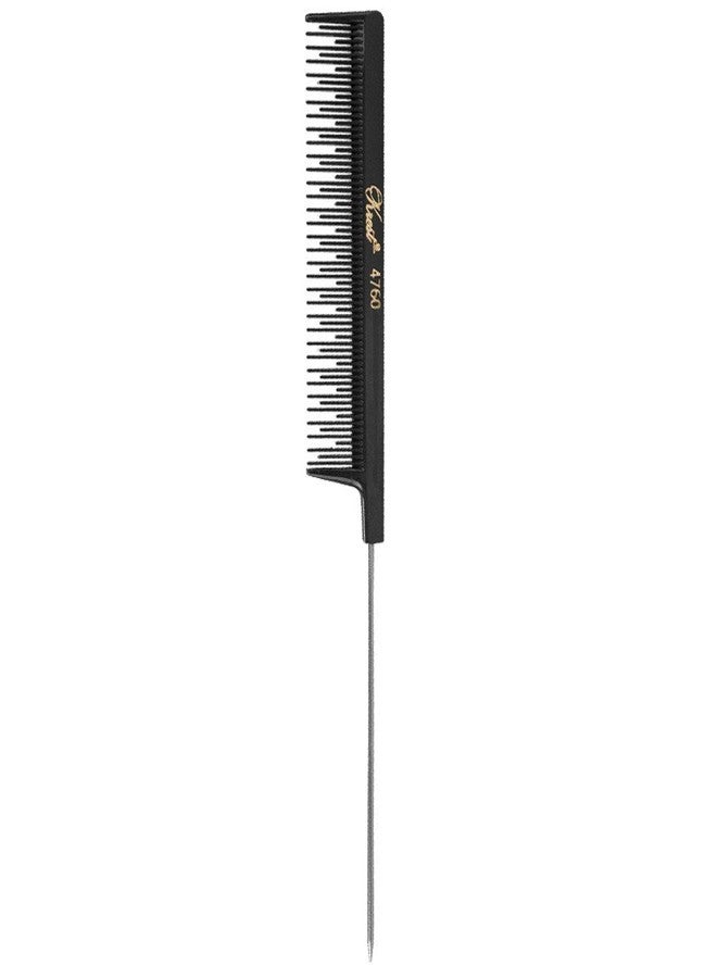 Barber Salon Beauty Hair Krest 4760 8" Rattail Teaser Cutting Comb SB-K4760-BLK