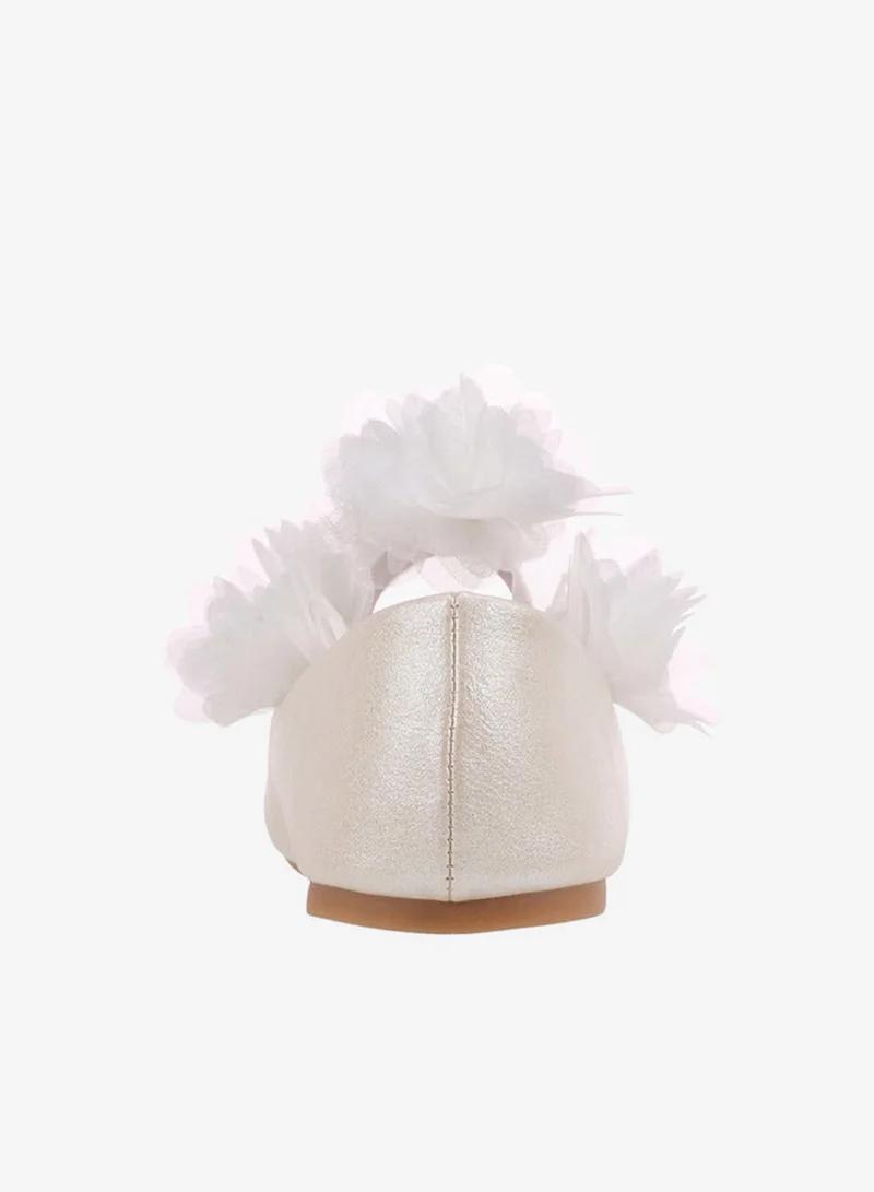 Flora Bella By Shoexpress Girls Floral Applique Ballerina Shoes Ramadan Collection