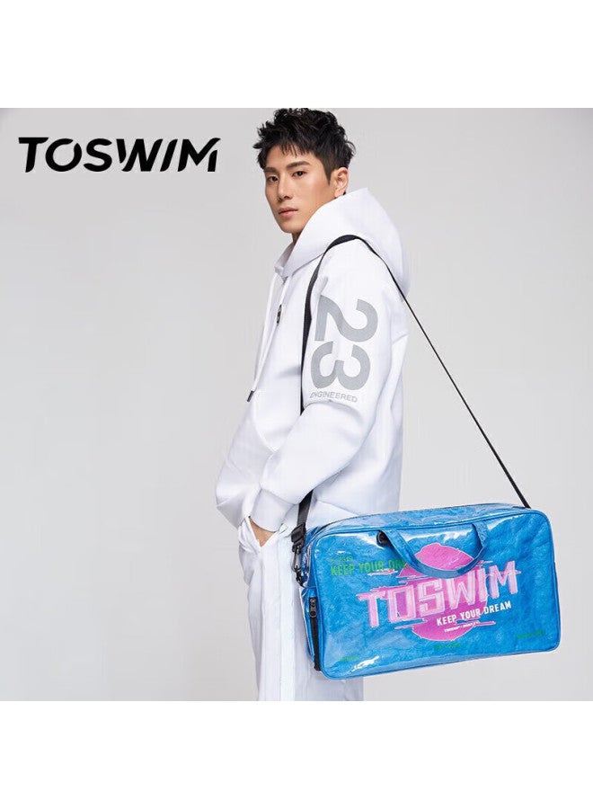 Toswim Swimming Bag With Dry And Wet Separation, Waterproof Storage Bag, Backpack For Travel, Fitness, And Sports, Starry Sky Design - Image 2