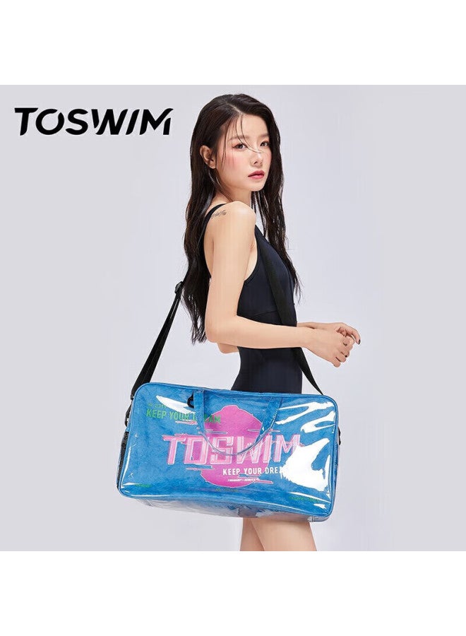 Toswim Swimming Bag With Dry And Wet Separation, Waterproof Storage Bag, Backpack For Travel, Fitness, And Sports, Starry Sky Design - Image 3