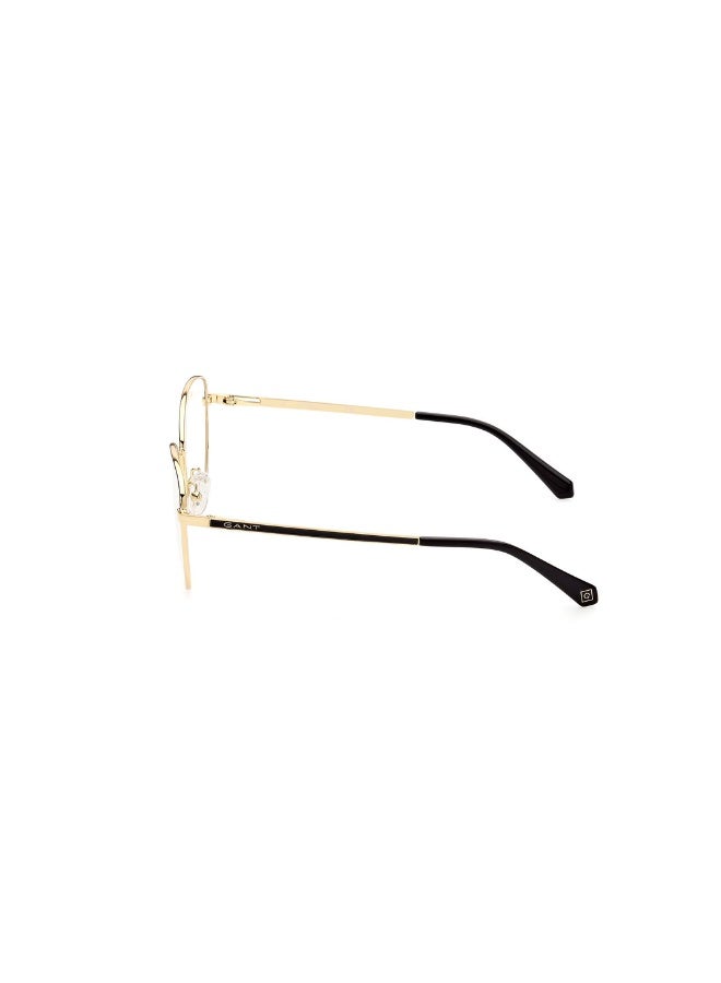 GANT Ga4127 Round Metal Frames For Women Size 56, Shiny Deep Gold - Image 2