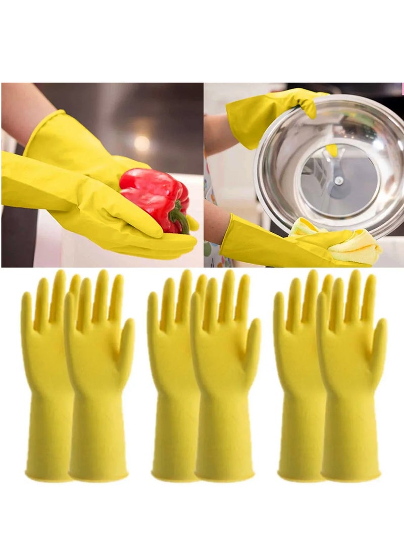 Patron Yellow Kitchen House Hold Cleaning Gloves for a Spotless Shine - Image 2