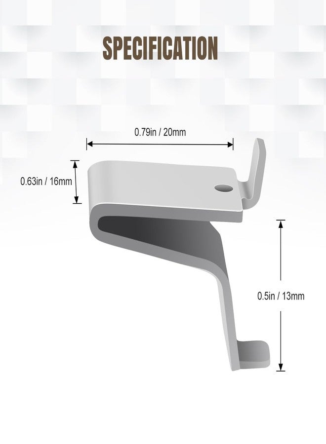 Lenink 28 Piece 256P-ZC Adjustable Pilaster Shelf Clip Shelving Brackets Clips for Metal and Wood Shelving - Image 2