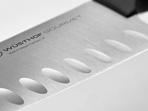 WÃ¼sthof WÜSTHOF Gourmet 7" Hollow Edge Santoku Knife,Black - Image 2