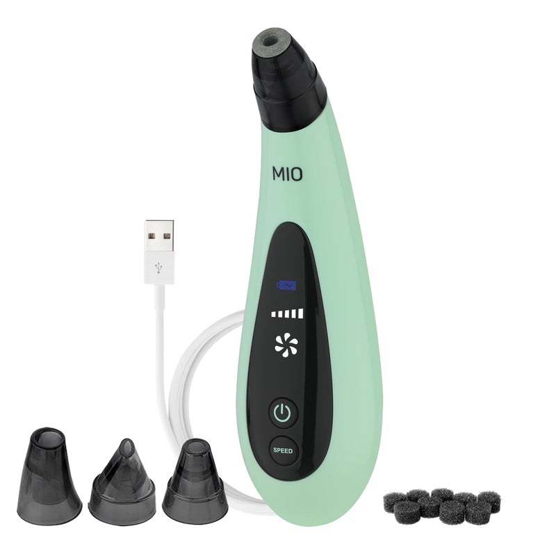 Spa Sciences MIO Diamond Microdermabrasion Blackhead Remover Pore Suction ToolRechargeableDermatologist Recommended Skin Resurfacing System for AntiAgingExfoliator for Acne ScarsWrinkles Mint