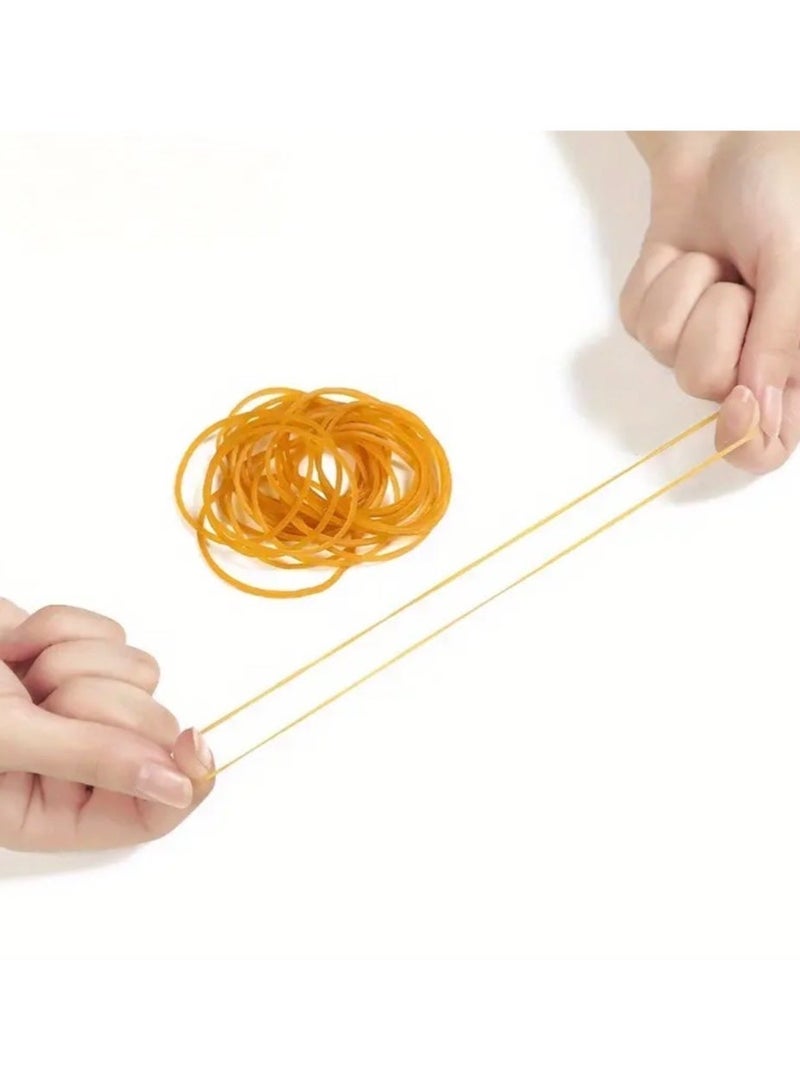 كلين ويف ربطات مطاطية قوية متعددة الاستخدامات – 100 قطعة باللون الأصفر، قطر 38 مم، مصنوعة من مطاط طبيعي متين للاستخدام المكتبي، المدرسي والمنزلي - Image 5