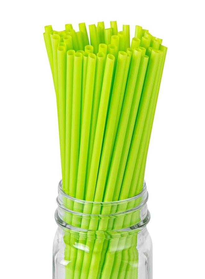 Restaurantware-Basic Nature 8.3 Inch Disposable Straws, 100 Sustainable Straws - Sturdy, Won't Alter Flavors, Green PLA / PBAT Straw, For Hot And Cold Drinks - Image 1
