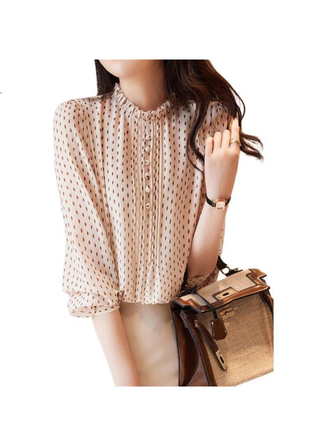 dme Polka Dot Bubble Sleeve Shirt - Image 1