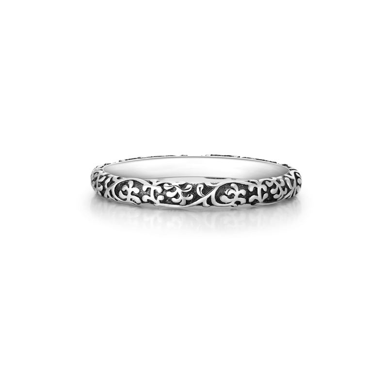 Hapour 925 Sterling Silver Ring for Women Vintage Filigree Stackable Rings Trendy Jewelry Gifts for Her Ring Size 9 - Image 2