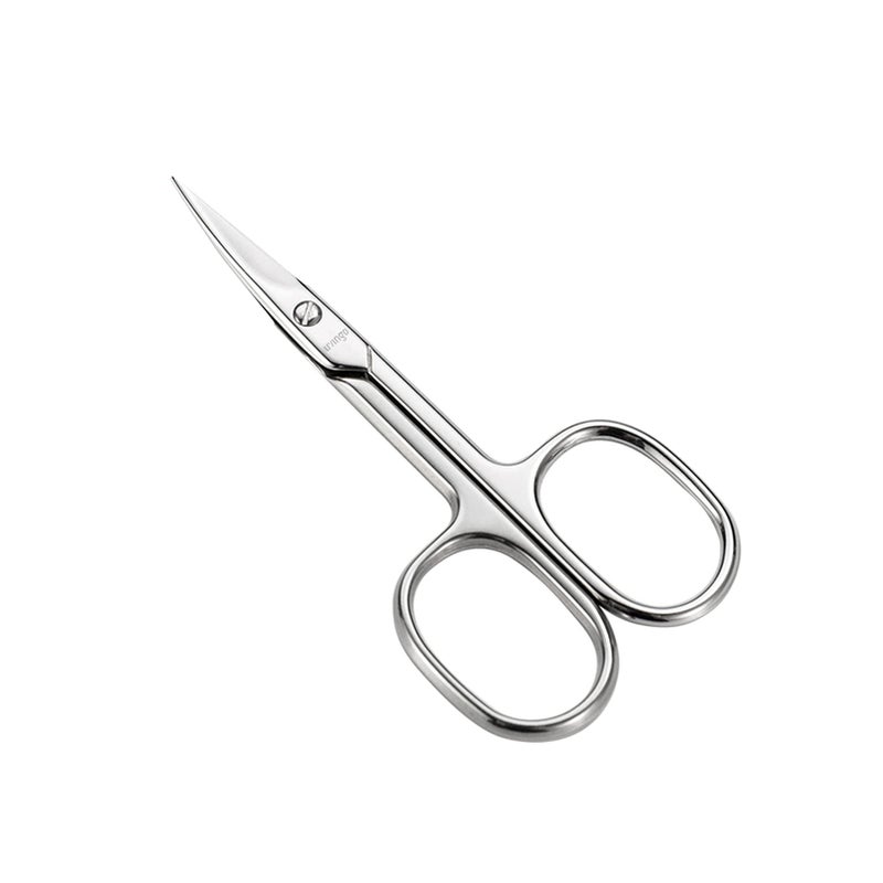 LIVINGO Premium Manicure Scissors Multi-purpose Stainless Steel Cuticle Pedicure Beauty Grooming Kit for Nail, Eyebrow, Eyelash, Dry Skin Curved Blade 3.5 inch - Image 1