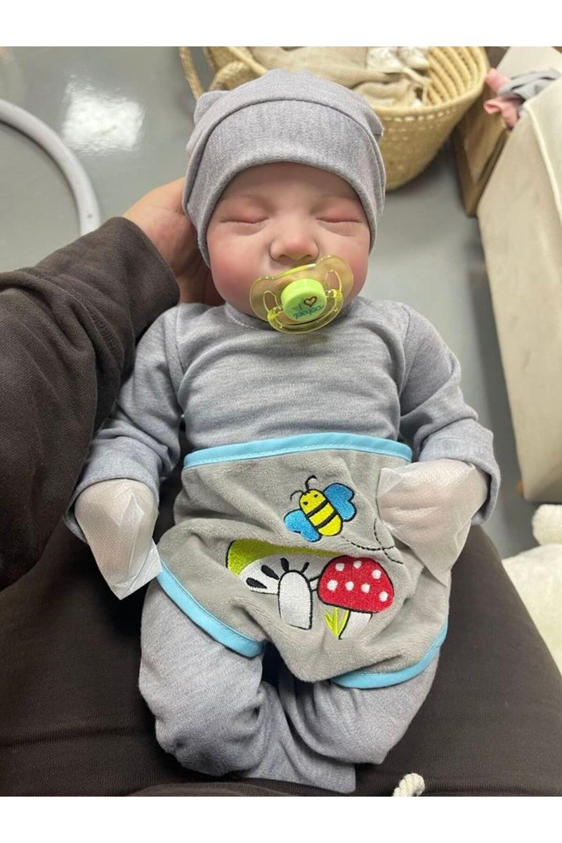 erorex green 20 Inches Levi Reborn Baby Realistic Vinyl Body Alive LoL Bebe Newborn Finished Hair-painted D - Image 3