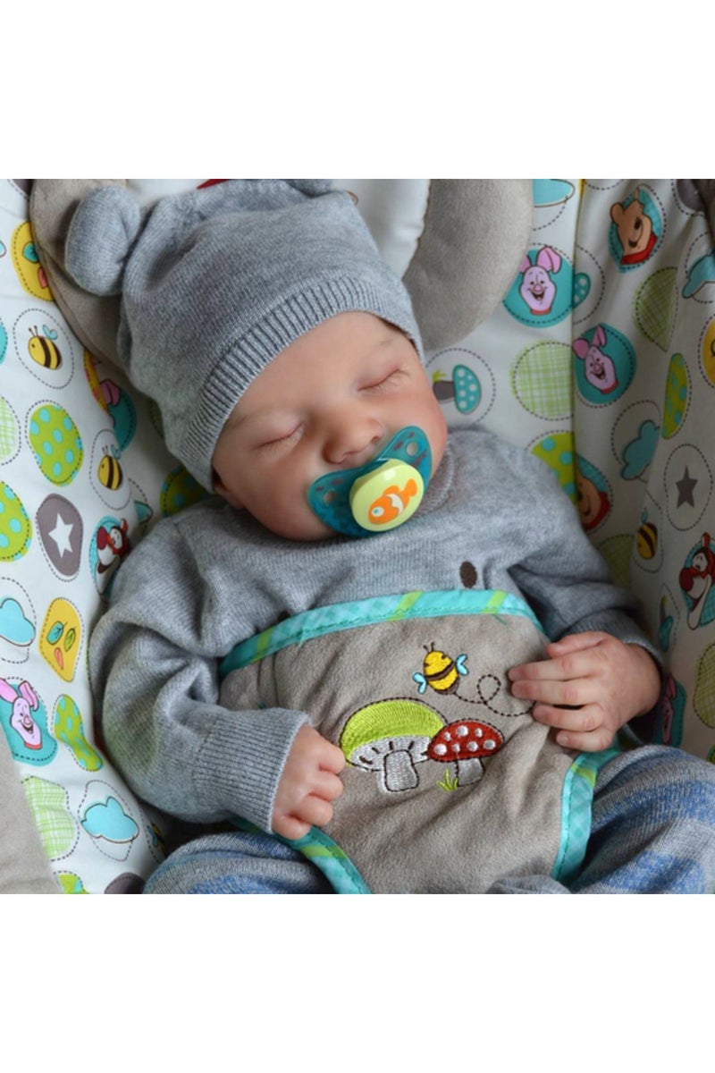 erorex green 20 Inches Levi Reborn Baby Realistic Vinyl Body Alive LoL Bebe Newborn Finished Hair-painted D - Image 1