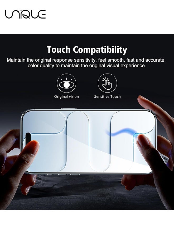 يونيك واقي شاشة 6 في 1 لهاتف iPhone 17 Air مع واقي عدسة الكاميرا، تغطية كاملة، صلابة 9H، خالٍ من الفقاعات - Image 5