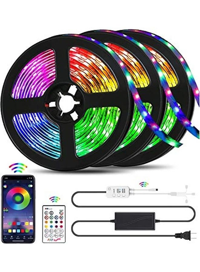 شريط إضاءة LED مع جهاز تحكم عن بعد متعدد الألوان 1.08كيلوجرام - Image 1