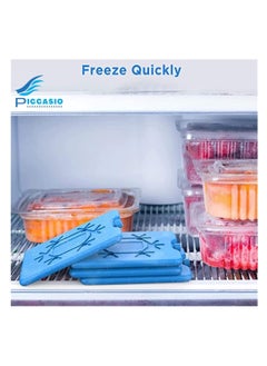 Piccasio PICCASIO 6 Ice Pack, Reusable Thin Can Be Placed in Lunch Box, Cooler, Freezer to Keep Cold. Suitable For Cooler Bag For Work, School, Or Picnics. Long Lasting Can Be Used Breastmilk Bags Cold.  - Image 4
