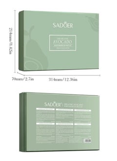 SADOER Organic Avocado Moisturizing Six Pieces Skin Care Set with Refreshing Oil Control Cleanser Hydrate Lock Water Toner Nourishing Eye Cream Soothing Essence Whitening Lotion and Lift Tighten Face Cream  - Image 3