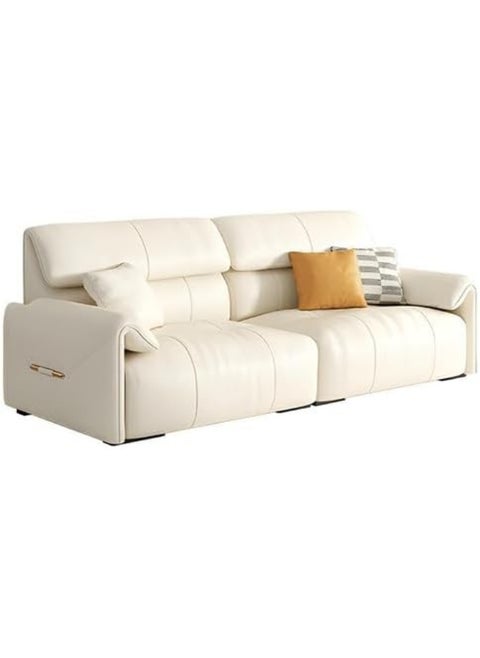 Pine Frame Modern Sofa with Leathaire Upholstery and Standard Seat Width