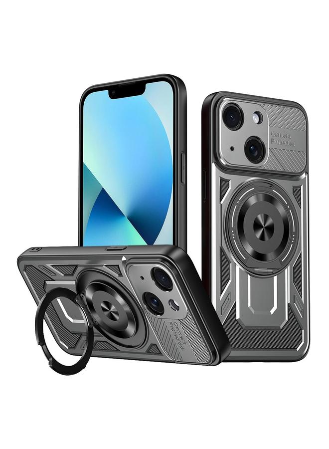 S-TOP Case For iPhone 13 Armor Rotating Holder MagSafe Phone Case - Image 1