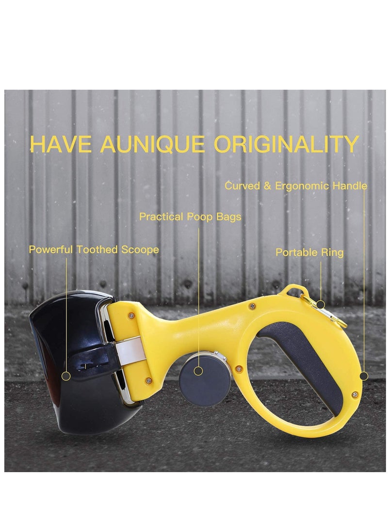 Excefore Scooper for Pets Portable Pet Waste Scooper Pet Waste Jaw Clamp Scooper High Elastic Spring - Image 3