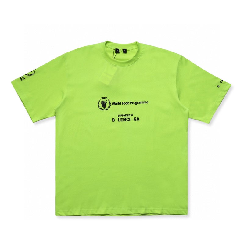 2023 Summer Luxury Brand Wheat Sheaf Tee fluorescent green  - Image 1