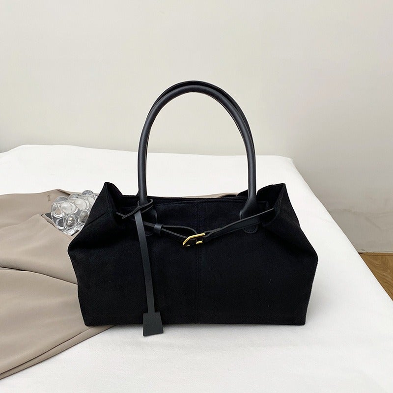 Fashionable new retro matte large-capacity commuter shoulder underarm bag, large handbag for women - Image 1