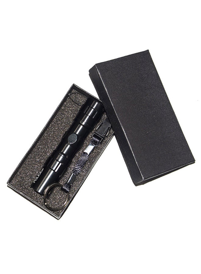 Aluminum Mini Flashlight Outdoor Emergency Lighting Gift Box Flashlight LED Lamp Battery White Box Small Flashlight Gift-Color:White Box  - Image 3