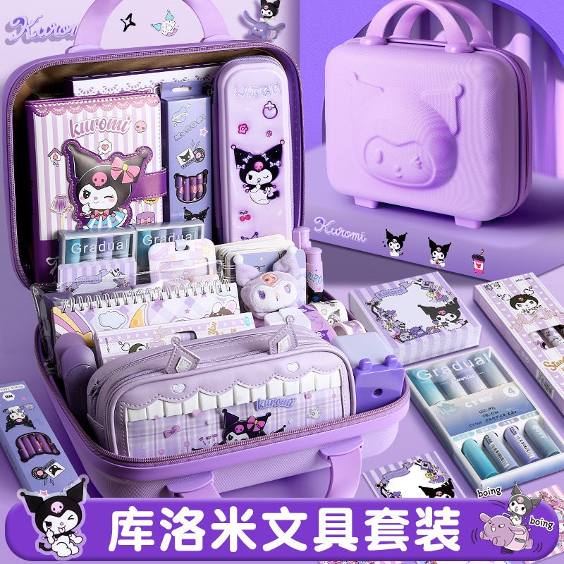 Kuromi Handbook Gift Box Kuromi Stationery Set Primary School First Grade School Supplies Girls Birthday Gift - Image 2