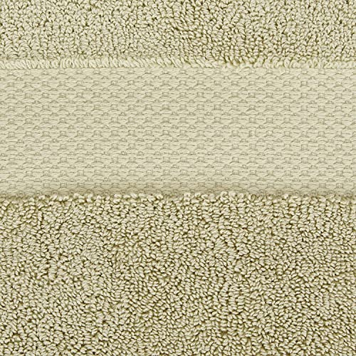 TIQH® Organic Zero Twist Cotton 600 GSM Highly Absorbent & Quick Dry Soft Bath Towel - Pack of 1 (Beige) - Image 3