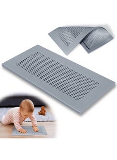 Orzbow Baby Proofing Soft Silicone Vent Cover For Home Wall/Ceiling/Floor Registerchild Proof Floor Air Vent Deflector Covercatches Debris Hair & Prevents Creepy Crawlieseasy Install (Grey)  - Image 1
