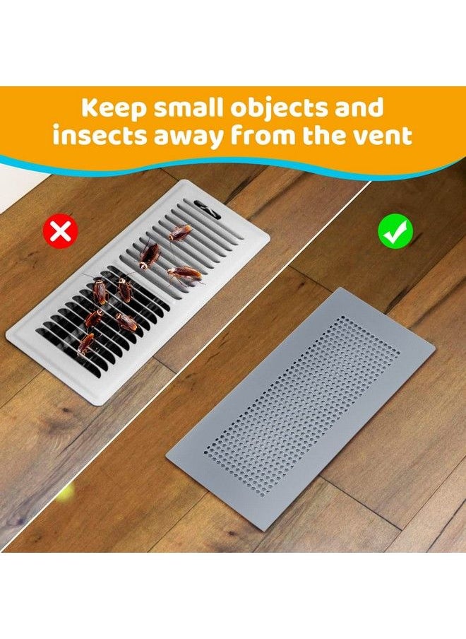 Orzbow - Baby Proofing Soft Silicone Vent Cover For Home Wall/Ceiling/Floor Registerchild Proof Floor Air Vent Deflector Covercatches Debris Hair & Prevents Creepy Crawlieseasy Install (Grey) - Image 1
