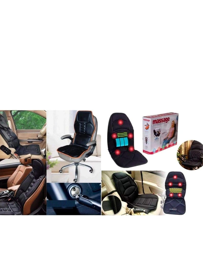 Generic - Massage chair for car and home Adjustable Height Seat Back Massager With Heat Car Massage Cushion Car Home Body Cervical Massager Car Massage - Image 1