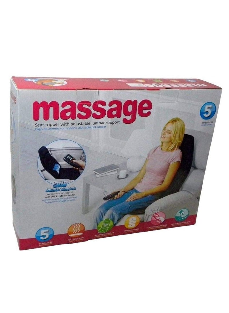Generic - Massage chair for car and home Adjustable Height Seat Back Massager With Heat Car Massage Cushion Car Home Body Cervical Massager Car Massage - Image 1