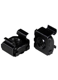 Rpi shop Rpi shop M6 Cage Nuts M6 Mounting Cage Nuts for Server Shelves Rack Cabinet Black Finish Pack of 50Pcs 