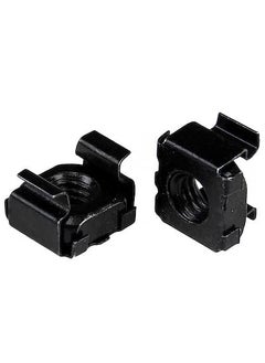 Rpi shop Rpi shop M6 Cage Nuts M6 Mounting Cage Nuts for Server Shelves Rack Cabinet Black Finish Pack of 50Pcs  - Image 3