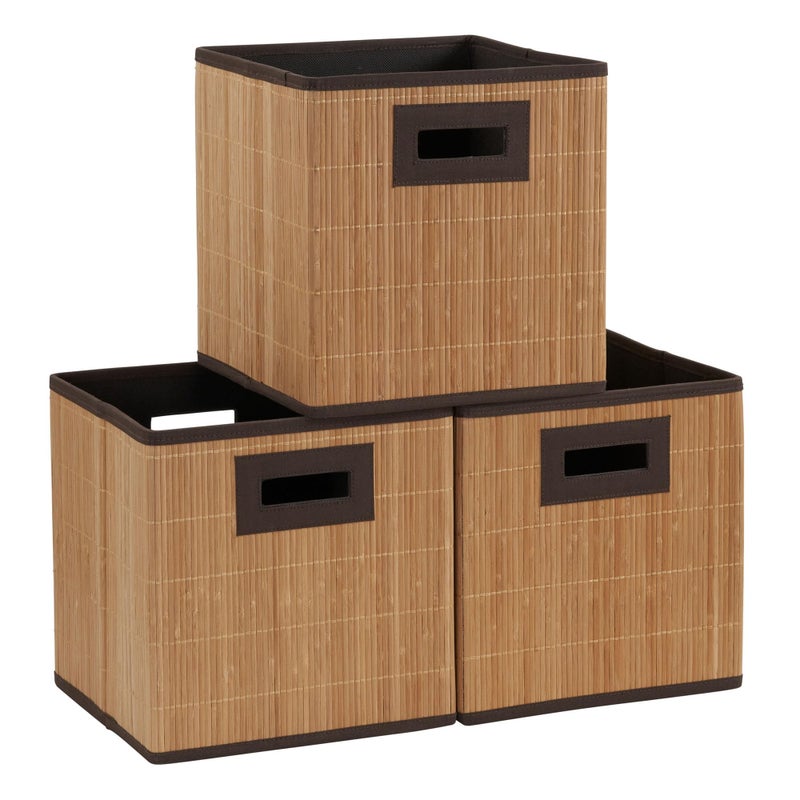 Household Essentials Household Essentials 3 Pack Premium Fabric Storage Cubes 