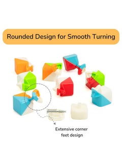 Cubelelo Cubelelo Drift Warrior 3x3 Stickerless Cube | Beginner Speedcube for Kids & Adults | Magic Speedy Stress Buster Brainstorming Puzzle (Multicolor) | Durable and Smooth Cube with Anti-Pop Design  - Image 5
