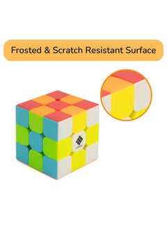Cubelelo Cubelelo Drift Warrior 3x3 Stickerless Cube | Beginner Speedcube for Kids & Adults | Magic Speedy Stress Buster Brainstorming Puzzle (Multicolor) | Durable and Smooth Cube with Anti-Pop Design  - Image 4