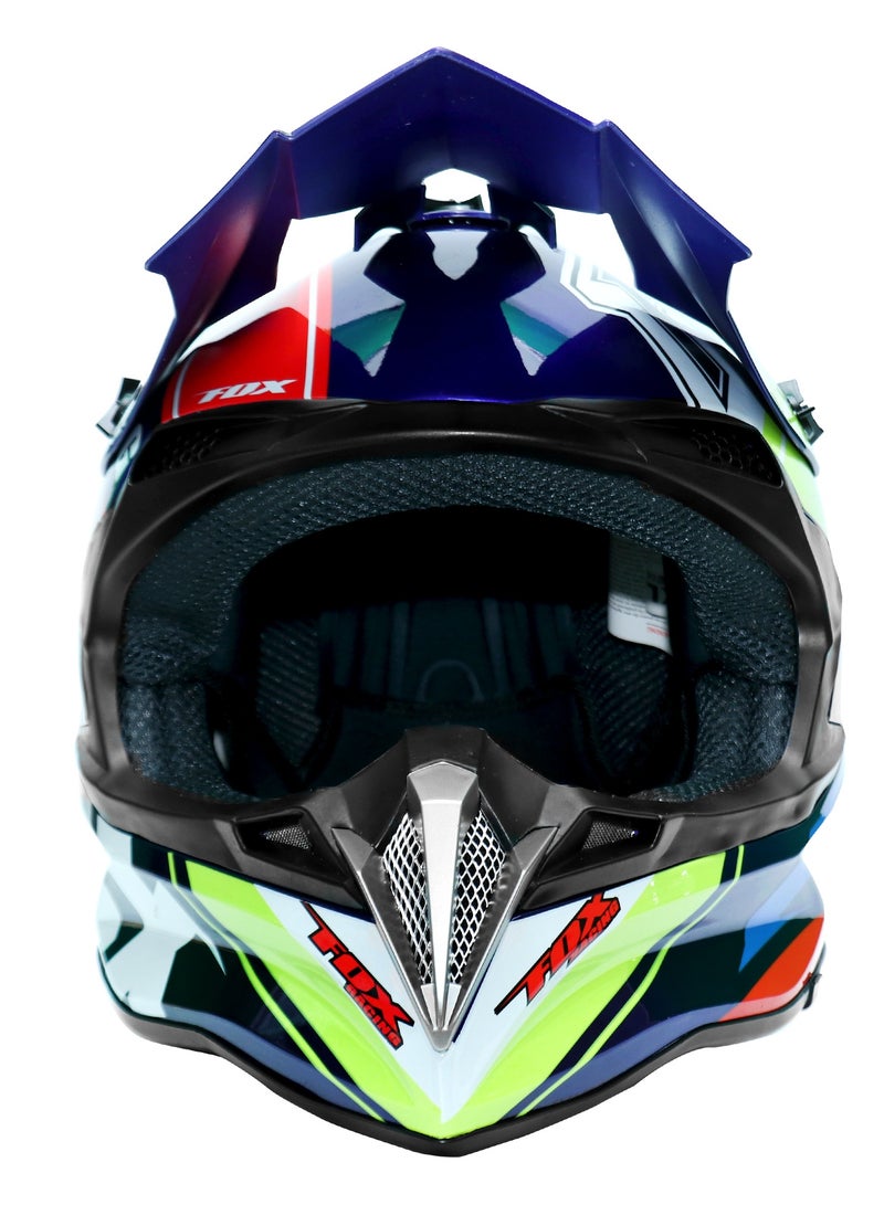 Motocross Full Face Helmet Lightweight ABS Outer Shell-EPS Inner