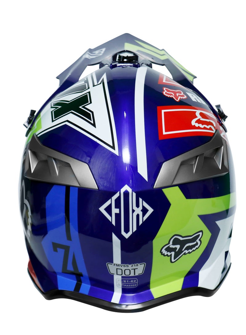 Motocross Full Face Helmet Lightweight ABS Outer Shell-EPS Inner