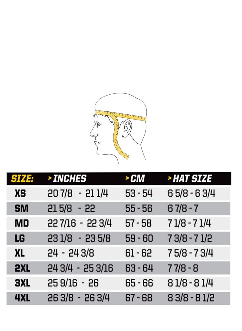 Motocross Full Face Helmet Lightweight ABS Outer Shell-EPS Inner