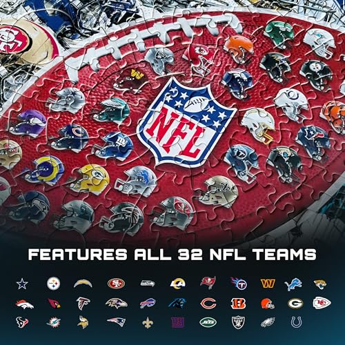 MasterPieces 500-Piece NFL Drip Art Helmet Shaped Puzzle - Perfect for NFL Fanatics - 25"x22" - Image 4