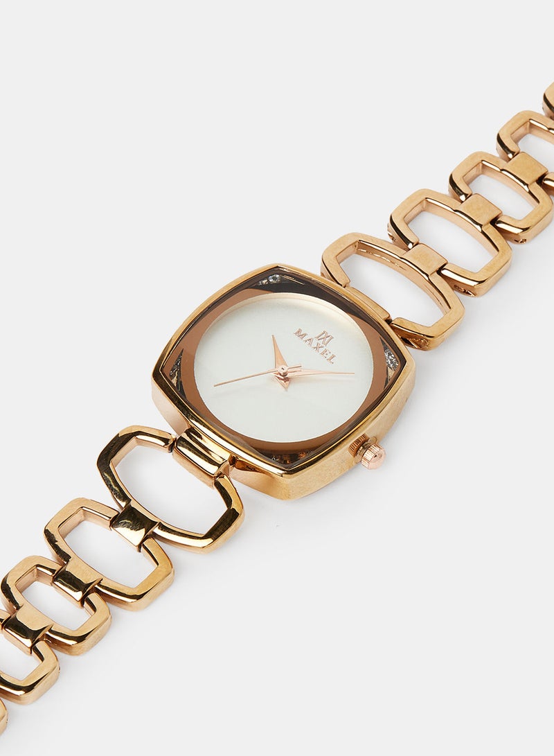 Maxel ساعة يد نسائية كلاسيكية كوارتز تناظرية MX184 - 28 مم - Image 2