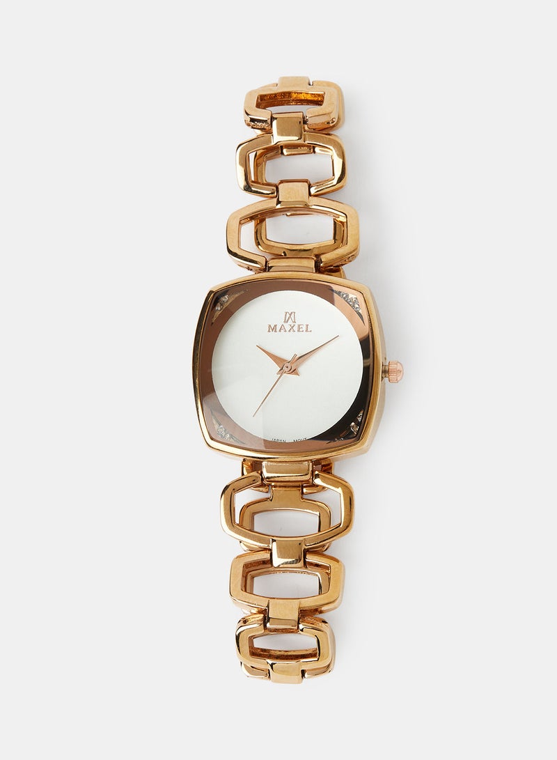 Maxel ساعة يد نسائية كلاسيكية كوارتز تناظرية MX184 - 28 مم - Image 1