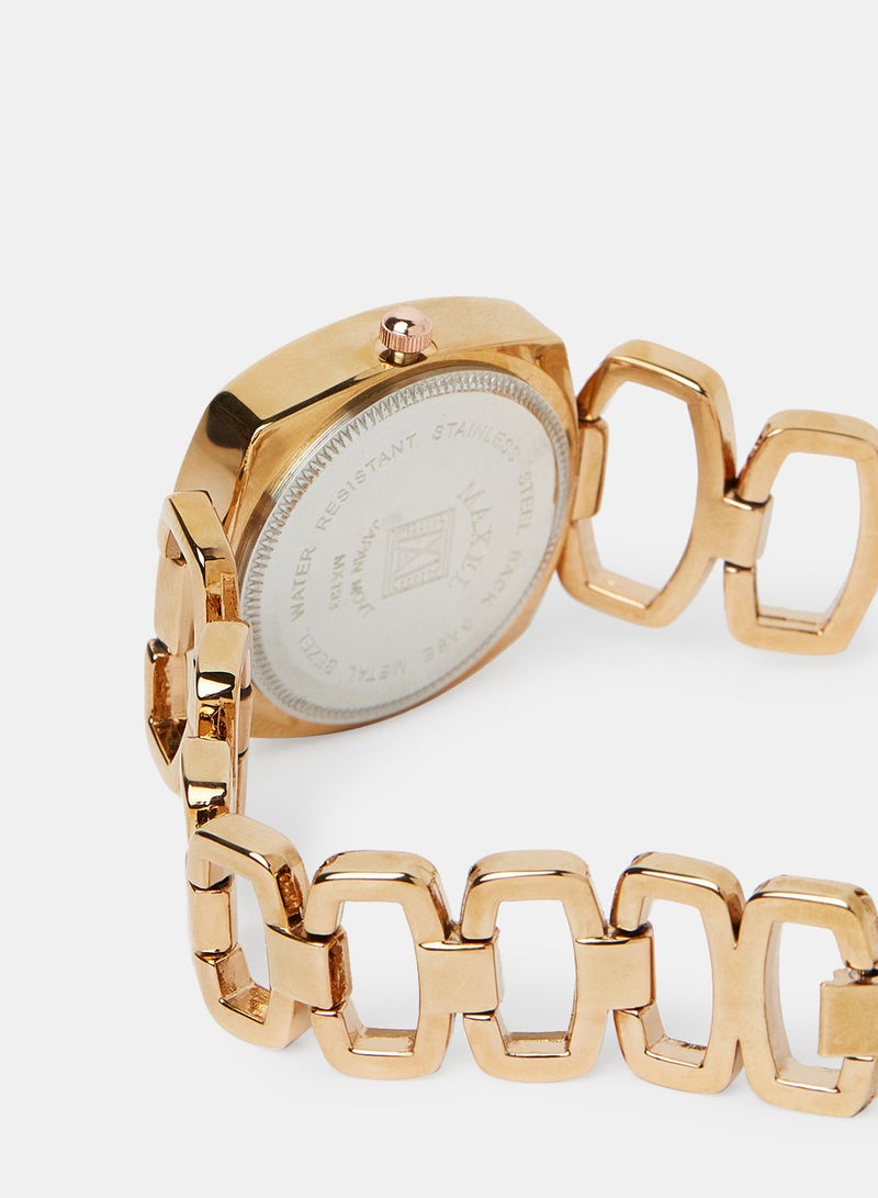 Maxel ساعة يد نسائية كلاسيكية كوارتز تناظرية MX184 - 28 مم - Image 4