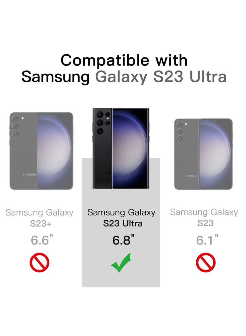 BORTONY S23 Ultra Case Liquid Silicone Shockproof Camera Protection with Inside Microfiber Lining Compatible with Samsung Galaxy S23 Ultra Cover 6.8 Inch - Image 2