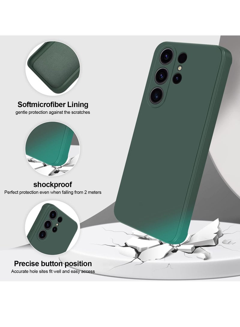 BORTONY S23 Ultra Case Liquid Silicone Shockproof Camera Protection with Inside Microfiber Lining Compatible with Samsung Galaxy S23 Ultra Cover 6.8 Inch - Image 3