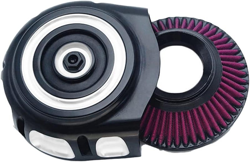 QASULER Motorcycle Vintage Air Cleaner Intake Kit - Image 3