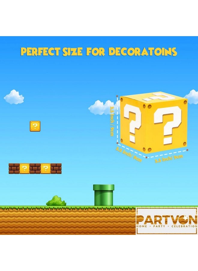 PARTVON Treat Box 24 Pcs Props Brick Comic Video Game Gift Bags Favor Snack Goody Cardboard Bag Perfect Or Gift Giving And Video Games Theme Party Favors Decorations Supplies (Question)  - Image 2